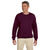 Hanes Men's Maroon 9.7 oz. Ultimate Cotton 90/10 Fleece Crew