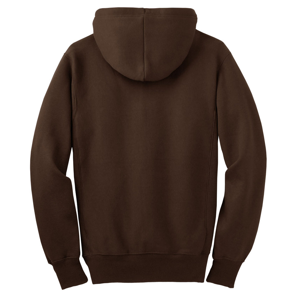 Sport-Tek Men's Brown Super Heavyweight Full-Zip Hooded Sweatshirt