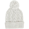 Ahead Women's Winter White/Winter White Pom Kierra Cap