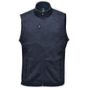 Stormtech Men's Navy Heather Avalanche Full Zip Fleece Vest