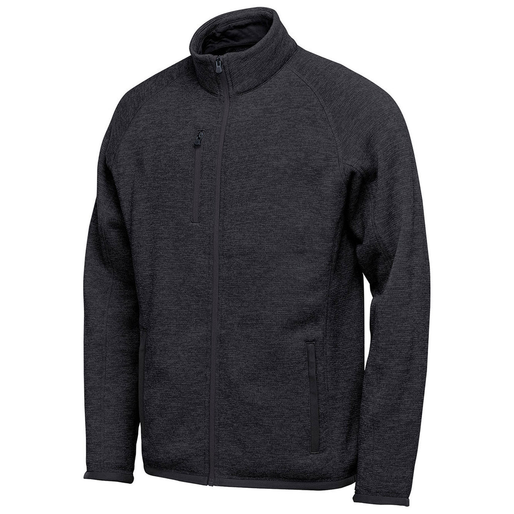 Stormtech Men's Black Heather Avalante Full Zip Fleece Jacket