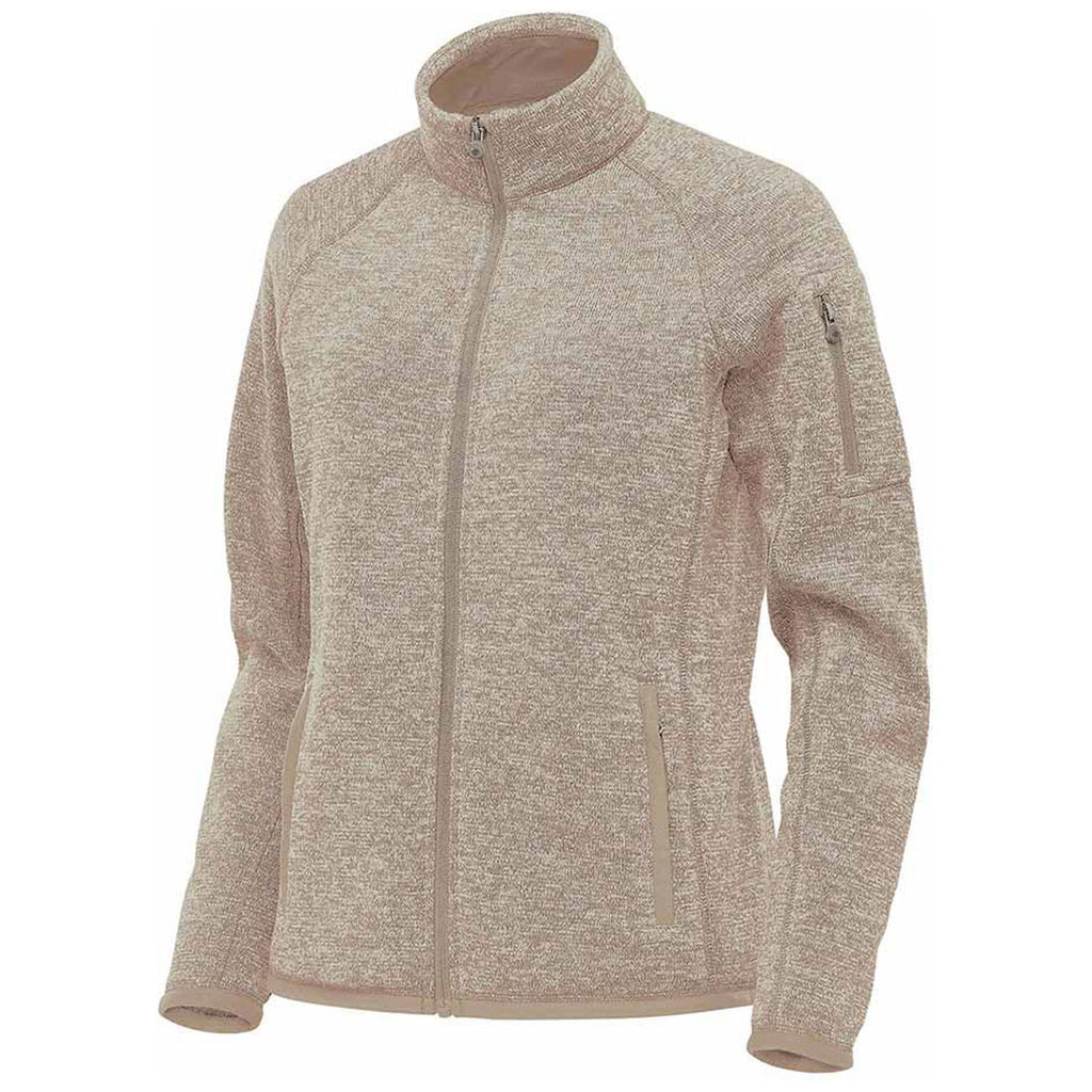 Stormtech Women's Oatmeal Heather Avalante Full Zip Fleece Jacket