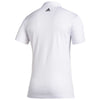 adidas Men's White/Black 3-Stripe Basic Polo