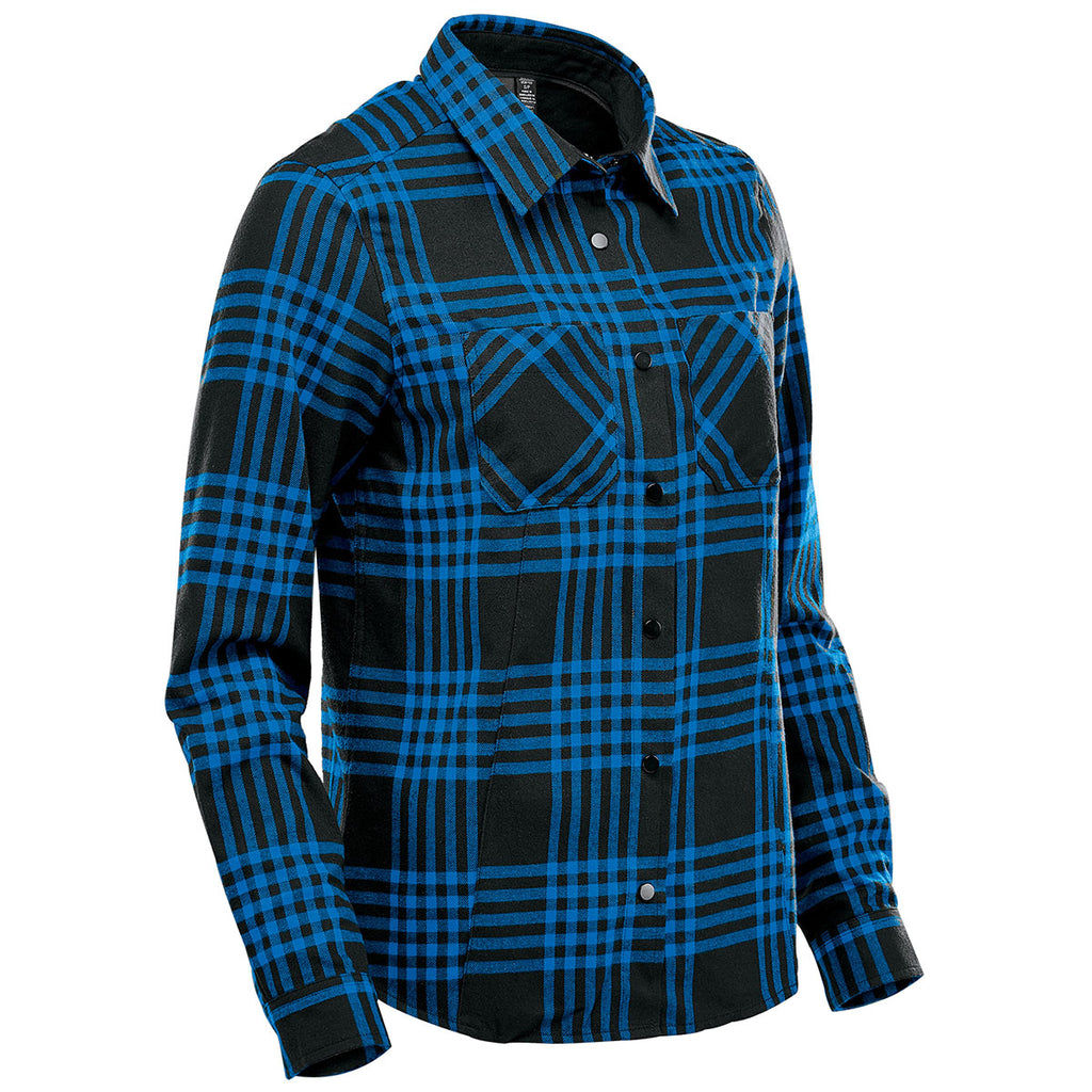 Stormtech Women's Blue/ Black Santa Fe Long Sleeve Shirt