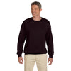 Gildan Unisex Dark Chocolate Heavy Blend 50/50 Fleece Crew