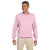 Gildan Unisex Light Pink Heavy Blend 50/50 Fleece Crew