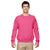 Gildan Unisex Safety Pink Heavy Blend 50/50 Fleece Crew