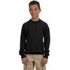 Gildan Youth Black Heavy Blend 8 oz. 50/50 Fleece Crew