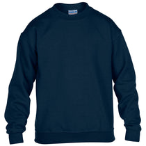 Gildan Youth Navy Heavy Blend 8 oz. 50/50 Fleece Crew