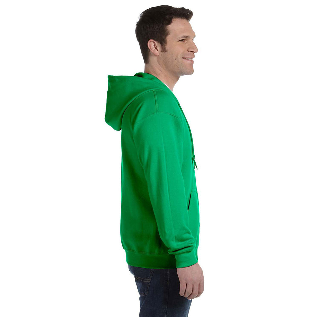 Gildan Unisex Irish Green Heavy Blend 50/50 Full Zip Hoodie