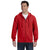 Gildan Unisex Red Heavy Blend 50/50 Full Zip Hoodie