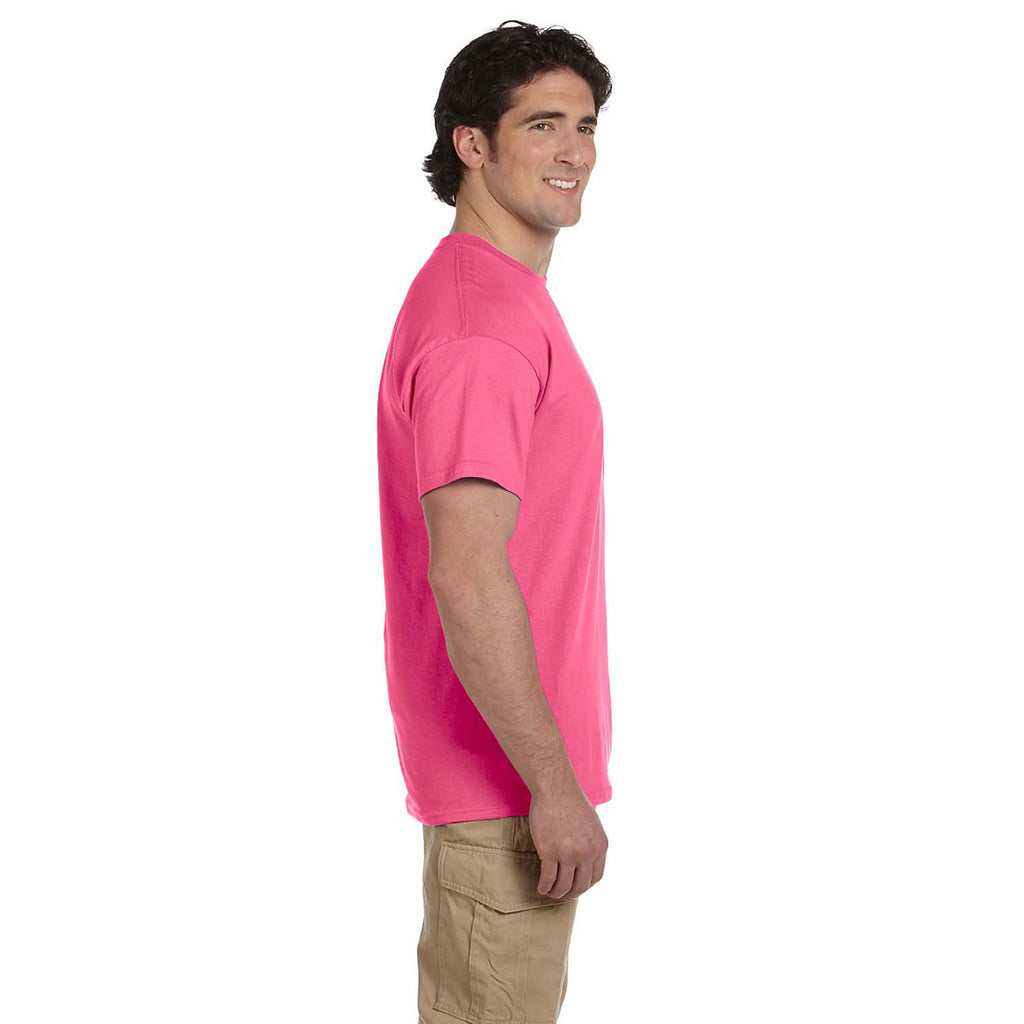 Gildan Men's Safety Pink Ultra Cotton 6 oz. T-Shirt