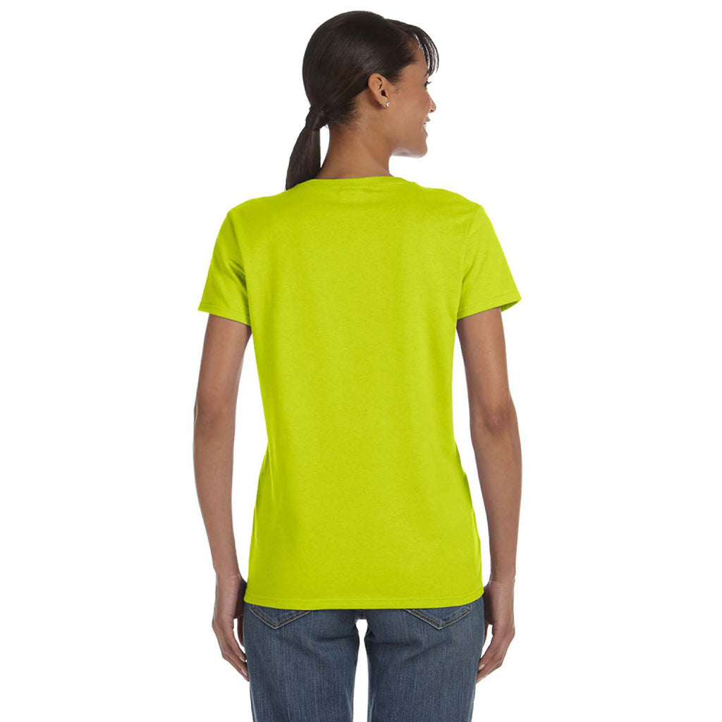 Gildan Women's Safety Green 5.3 oz. T-Shirt