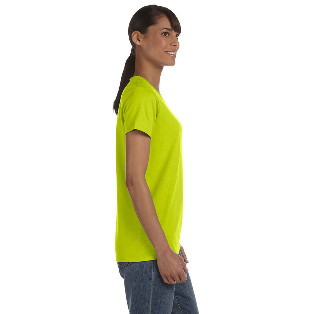 Gildan Women's Safety Green 5.3 oz. T-Shirt