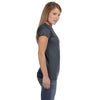 Gildan Women's Charcoal Softstyle 4.5 oz. Fitted T-Shirt