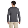 Gildan Men's Charcoal Softstyle 4.5 oz. Long-Sleeve T-Shirt