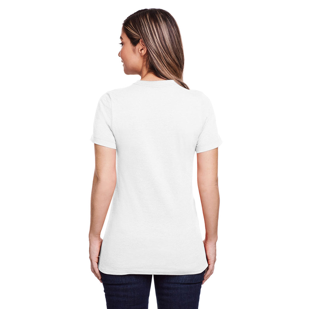 Gildan Women's White Softstyle CVC T-Shirt