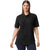 Gildan Unisex Black Midweight Double Pique Polo