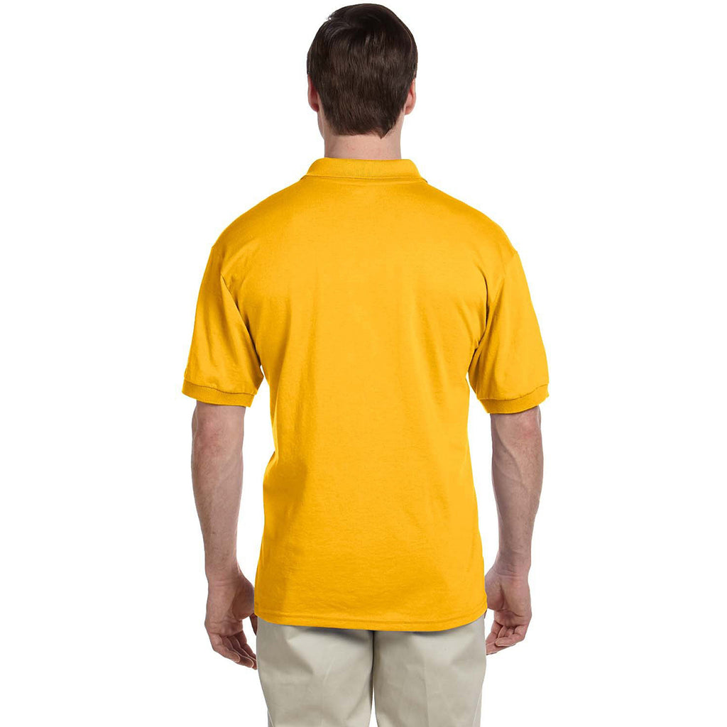 Gildan Men's Gold 6 oz. 50/50 Jersey Polo