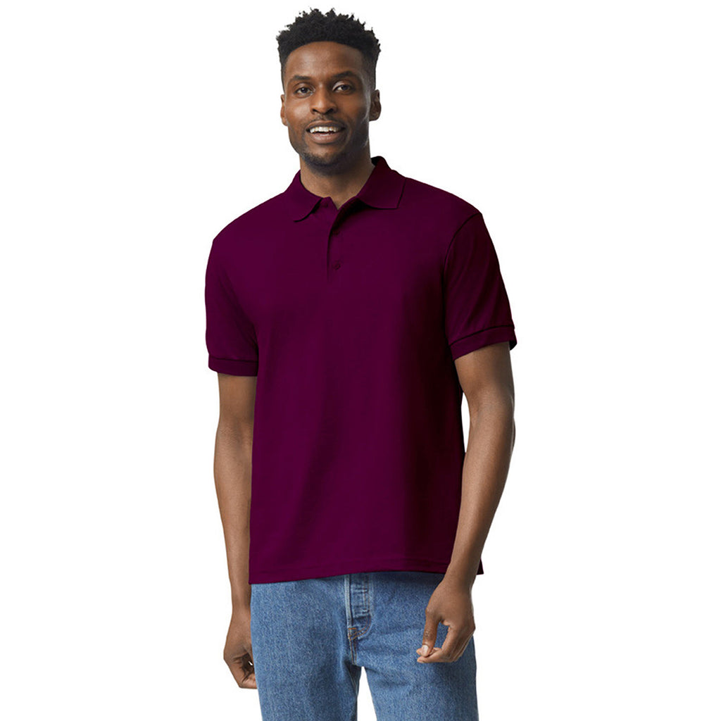 Gildan Men's Maroon 6 oz. 50/50 Jersey Polo