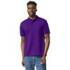 Gildan Men's Purple 6 oz. 50/50 Jersey Polo