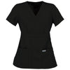 Grey's Anatomy Women's Black Mock Wrap Top