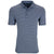 Greg Norman Men's Navy Protek Micro Stripe Polo