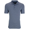 Greg Norman Men's Navy Protek Micro Stripe Polo