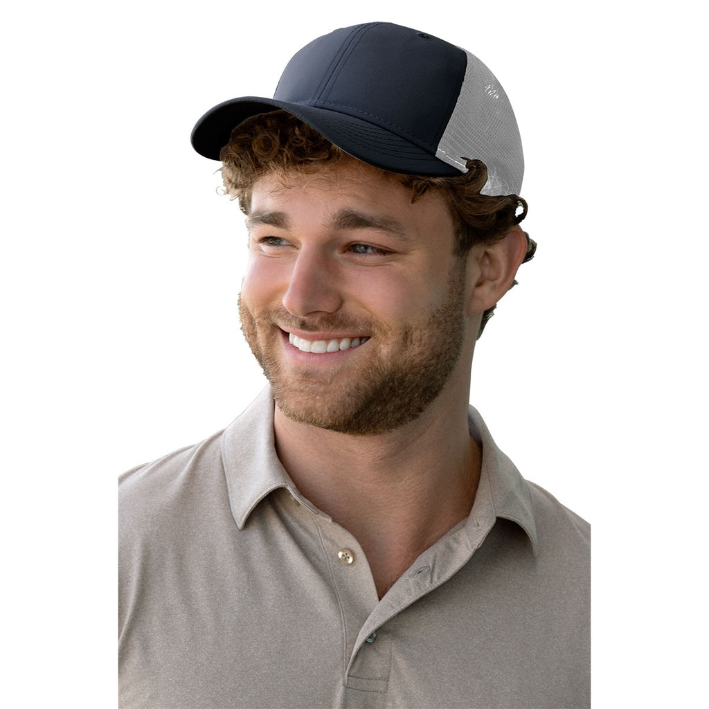 Greg Norman Navy Performance Trucker Cap