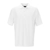 Greg Norman Men's White Play Dry Performance Mesh Polo