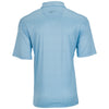 Greg Norman Men's Misty Blue Microlux Cart Print Polo