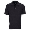 Greg Norman Men's Black Heather Play Dry Solid Polo