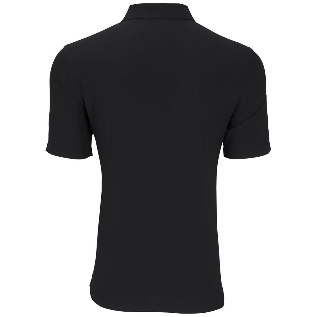 Greg Norman Men's Black X-Lite 50 Solid Woven Polo