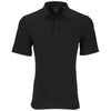 Greg Norman Men's Black X-Lite 50 Solid Woven Polo