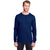 Fruit of the Loom Men's J Navy ICONIC Long Sleeve T-Shirt