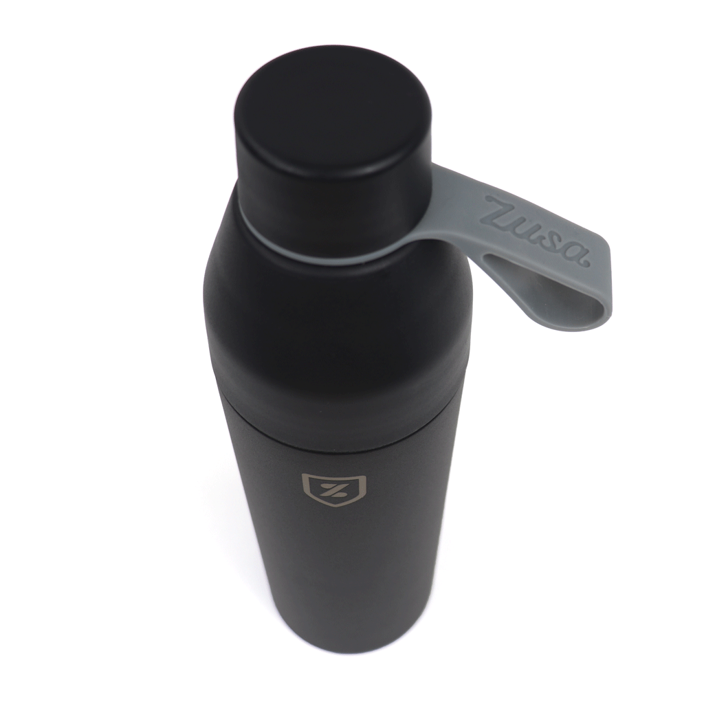 Zusa Black Sidekick Water Bottle 20 oz