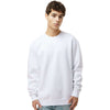 Independent Trading Co. Men's White Heavyweight Crewneck Sweatshirt