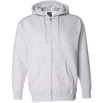 Independent Trading Co. Unisex Grey Heather Hooded Full-Zip Sweatshirt