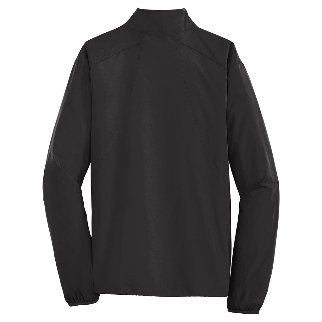 Port Authority Men's Black Zephyr 1/2-Zip Pullover