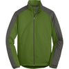 Port Authority Men's Garden Green/Grey Steel Active Colorblock Soft Shell Jacket