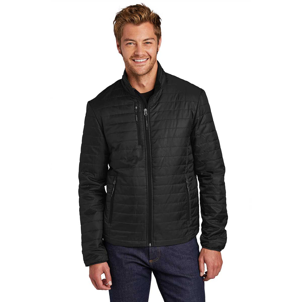 Port Authority Men's Deep Black Packable Puffy Jacket