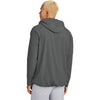 Sport-Tek Men's Iron Grey Repeat 1/2-Zip Long Sleeve Hooded Jacket