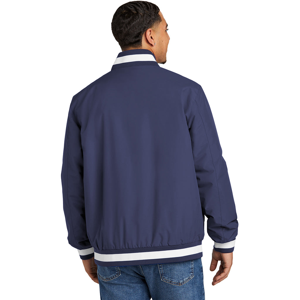 Sport-Tek Men's True Navy Insulated Varsity Jacket