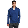 Sport-Tek Men's True Royal/White Tricot Track Jacket