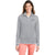 Vineyard Vines Women's Heather Grey Microstripe Sankaty Half-Zip Pullover