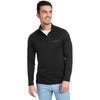 Vineyard Vines Men's Jet Black Sankaty Quarter-Zip Pullover