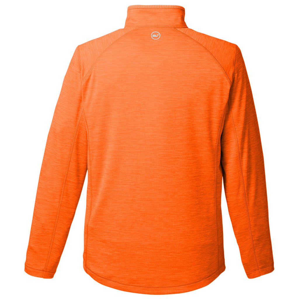 Vineyard Vines Men's Collegiate Orange Sankaty Quarter-Zip Pullover