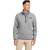 Vineyard Vines Men's Ultim Grey Mountain Sweaterfleece Quarter Zip