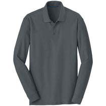 Port Authority Men's Graphite Long Sleeve Core Classic Pique Polo