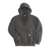 Carhartt Men's Charcoal Heather Midweight Hooded Zip Front Sweatshirt